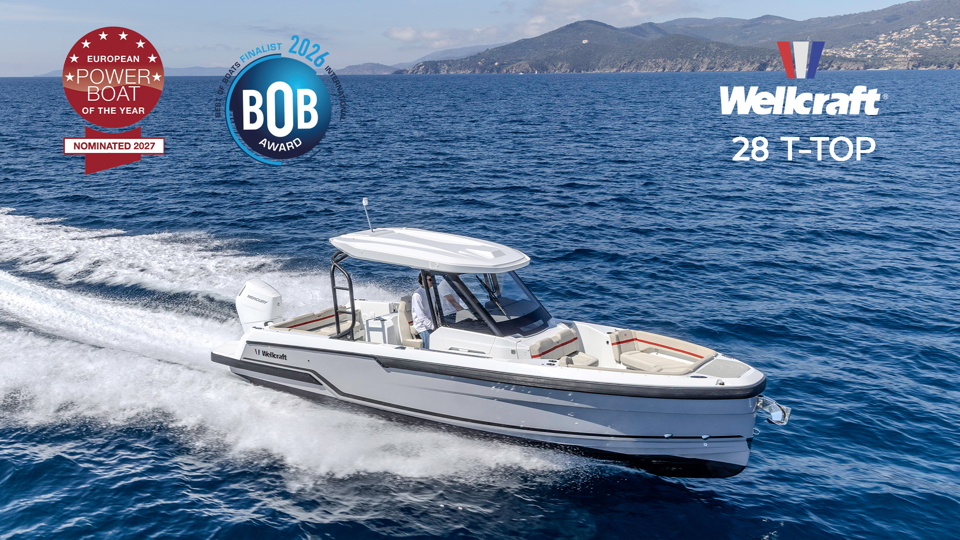Wellcraft 28 T-Top, European PowerBoat of the Year ve Best of Boats (BOB) Ödüllerine Aday Gösterildi